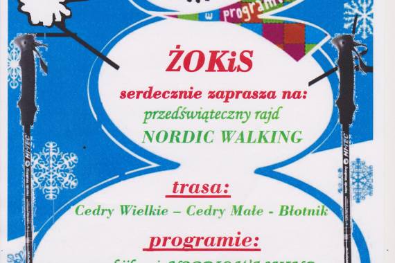 Przedświąteczny rajd NORDIC WALKING 12 grudnia 2015 r.