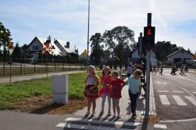 Zajęcia dla „pierwszaków” ze szkół podstawowych z terenu w gminy Cedry Wielkie w ramach kampanii „Europejski Tydzień Zrównoważonego Transportu”