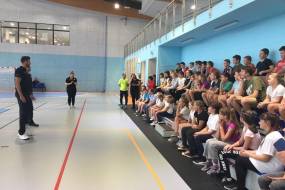 Trening sportowy ze Stowarzyszeniem Trefl Pomorze dla uczniów ze szkół podstawowych z terenu gminy Cedry Wielkie